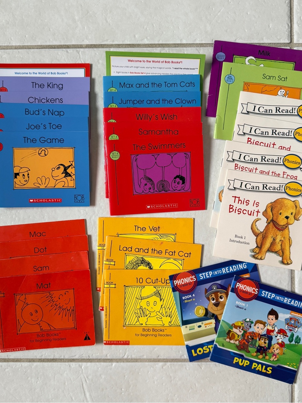 25 Learn To Read Bob Books Paw Patrol Biscuit Kids I Can Read Phonics Set Bundle